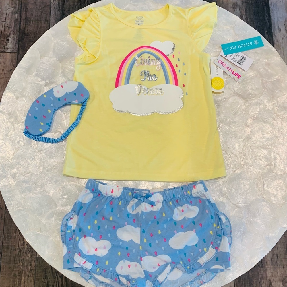 Nwt, never worn, 3 piece Sophie short sleeve and short sleep set with sleep mask